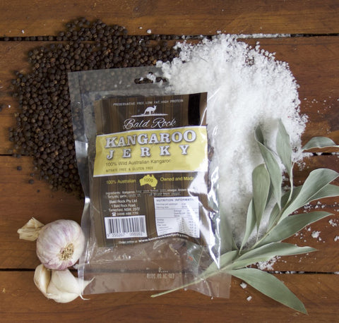 Bald Rock Kangaroo Jerky - Pepper Flavour - 80g